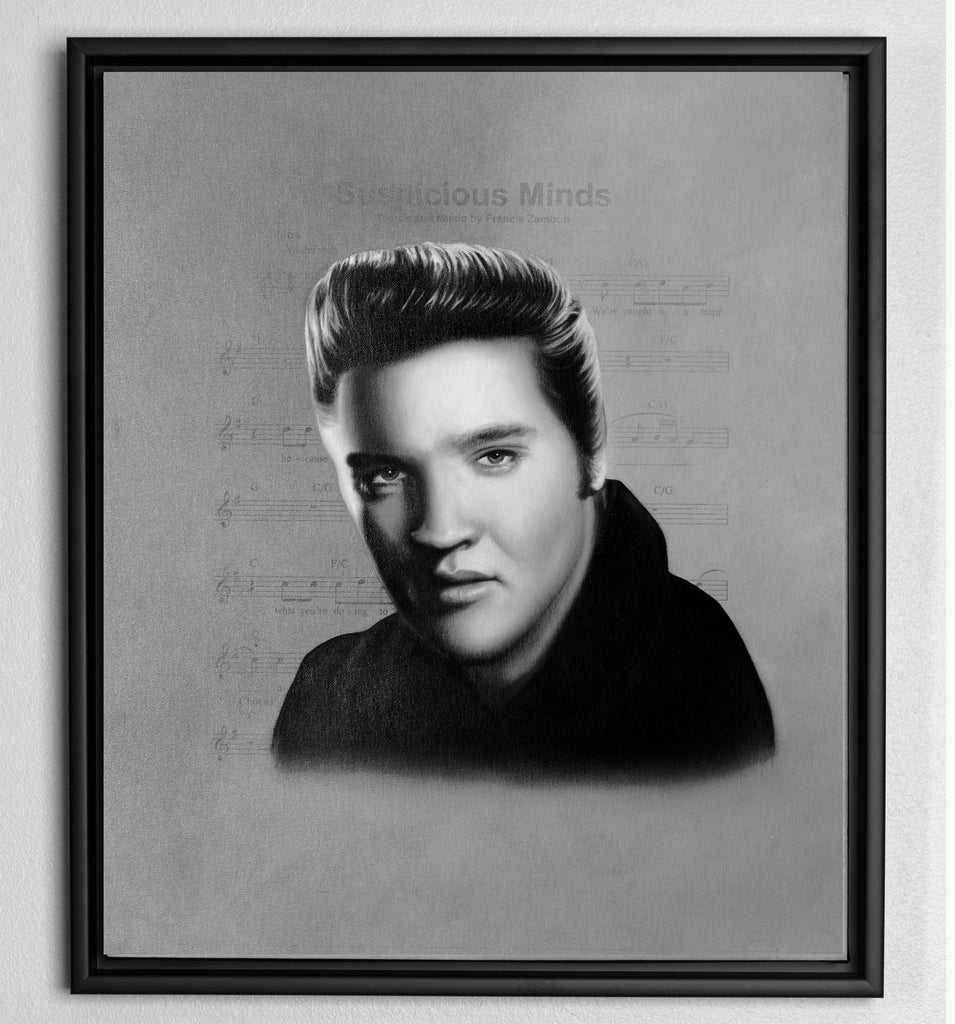 Elvis - Suspicious Minds (Original) 24x20