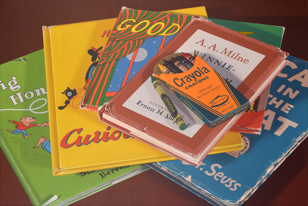 Favorite Bedtime Stories Crayons - 24x36 Limited Edition Print